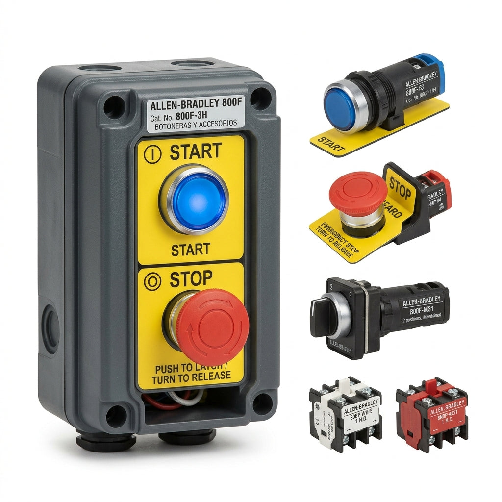 ALLEN-BRADLEY 800F-34BT110 BOTONES PULSADORES BOTONERAS Y ACCESORIOS