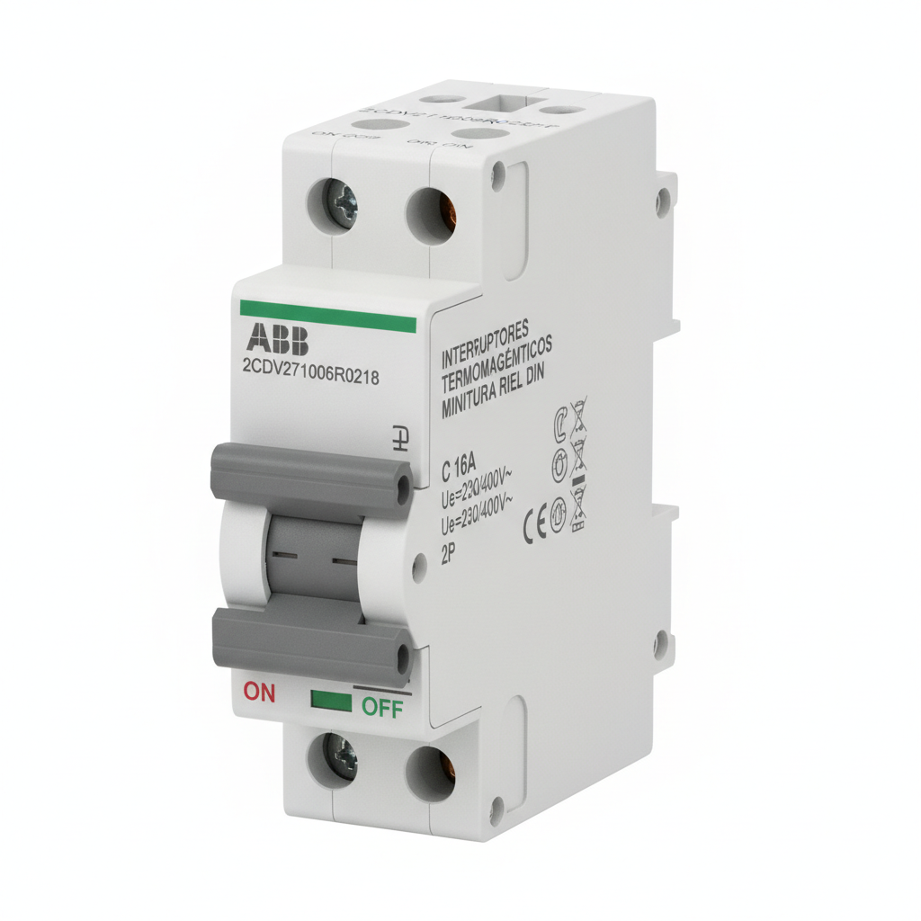 ABB 2CDV271006R0218 INTERRUPTORES TERMOMAGNETICOS MINIATURA RIEL DIN