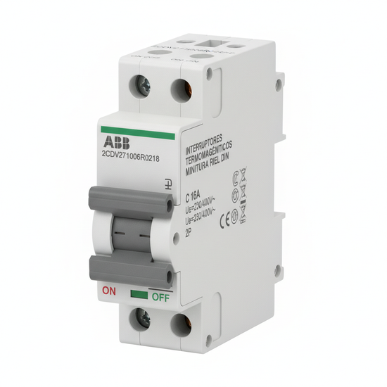 ABB 2CDV271006R0218 INTERRUPTORES TERMOMAGNETICOS MINIATURA RIEL DIN