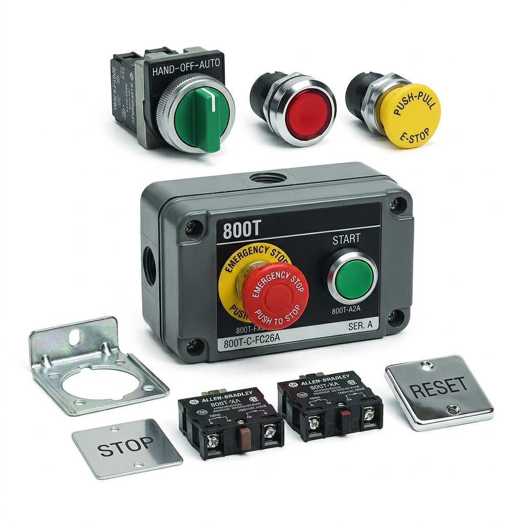 ALLEN-BRADLEY 800T-C-FC26A BOTONES PULSADORES BOTONERAS Y ACCESORIOS