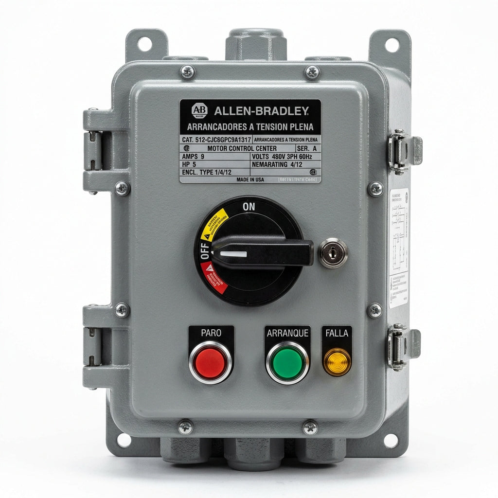 ALLEN-BRADLEY 512-CJC6GPC9A1317 ARRANCADORES A TENSION PLENA