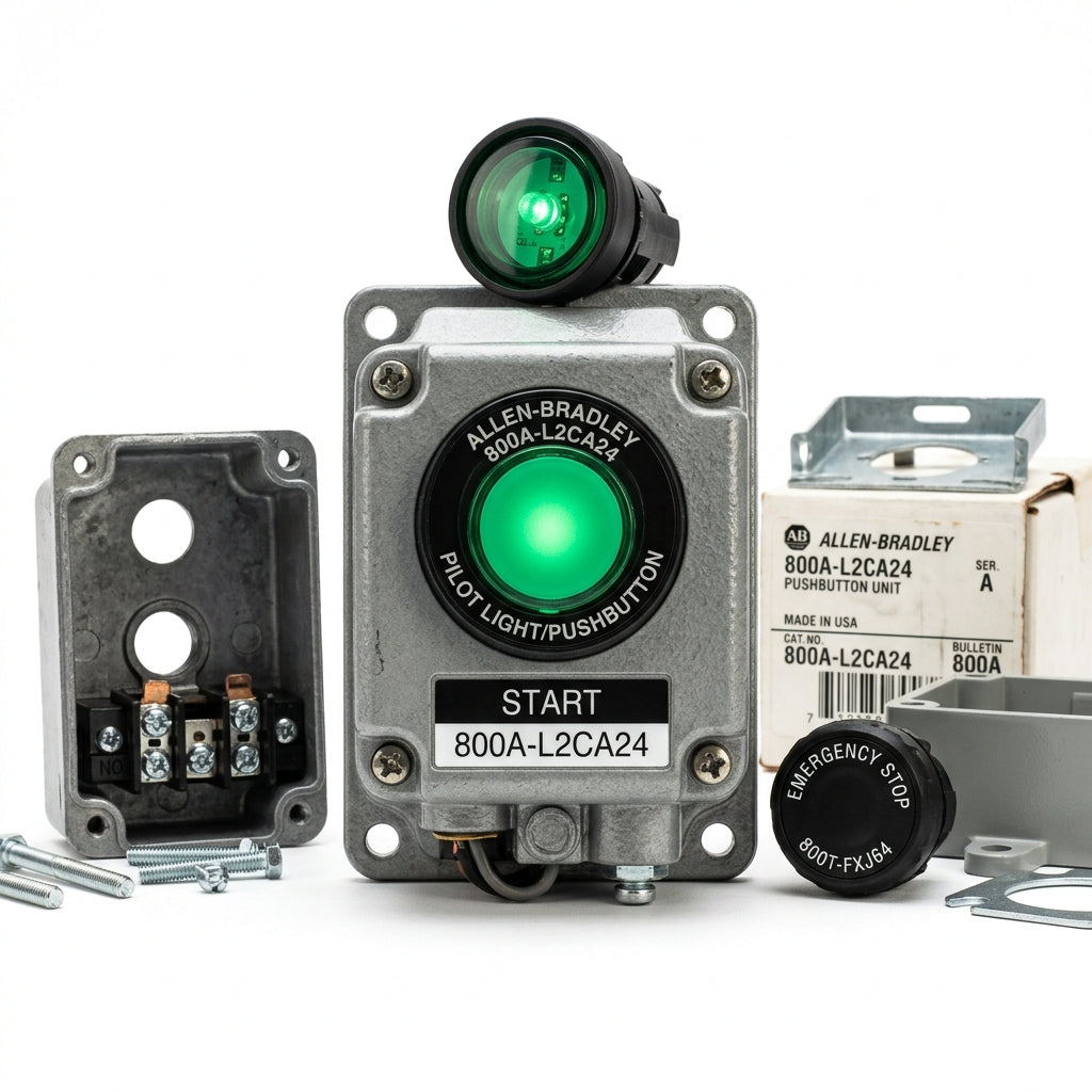 ALLEN-BRADLEY 800A-L2CA24 BOTONES PULSADORES BOTONERAS Y ACCESORIOS