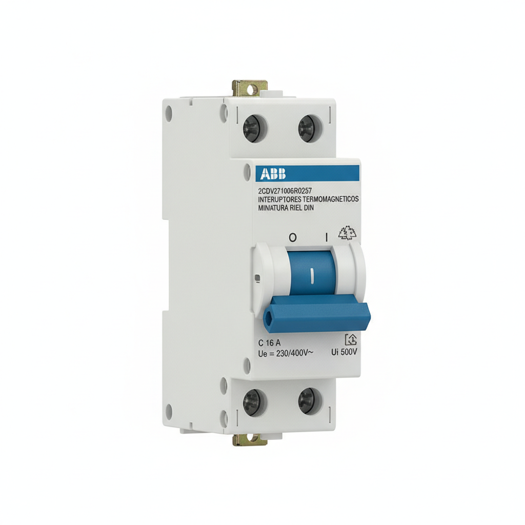 ABB 2CDV271006R0257 INTERRUPTORES TERMOMAGNETICOS MINIATURA RIEL DIN