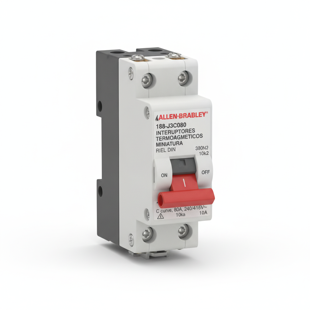 ALLEN-BRADLEY 188-J3C080 INTERRUPTORES TERMOMAGNETICOS MINIATURA RIEL DIN