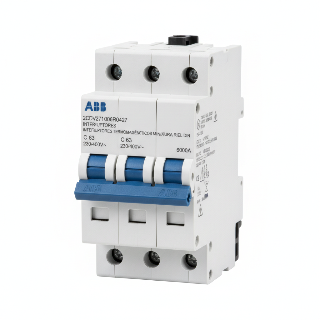ABB 2CDV271006R0427 INTERRUPTORES TERMOMAGNETICOS MINIATURA RIEL DIN