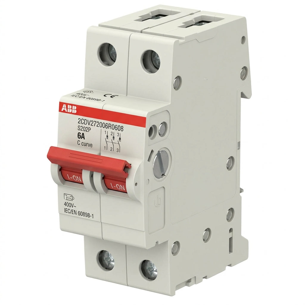 ABB 2CDV272006R0608 INTERRUPTORES TERMOMAGNETICOS MINIATURA RIEL DIN