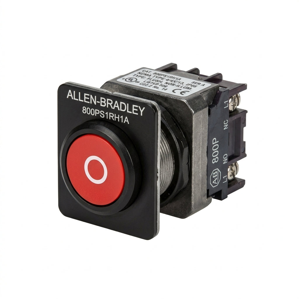 ALLEN-BRADLEY 800PS1RH1A BOTONES PULSADORES BOTONERAS Y ACCESORIOS