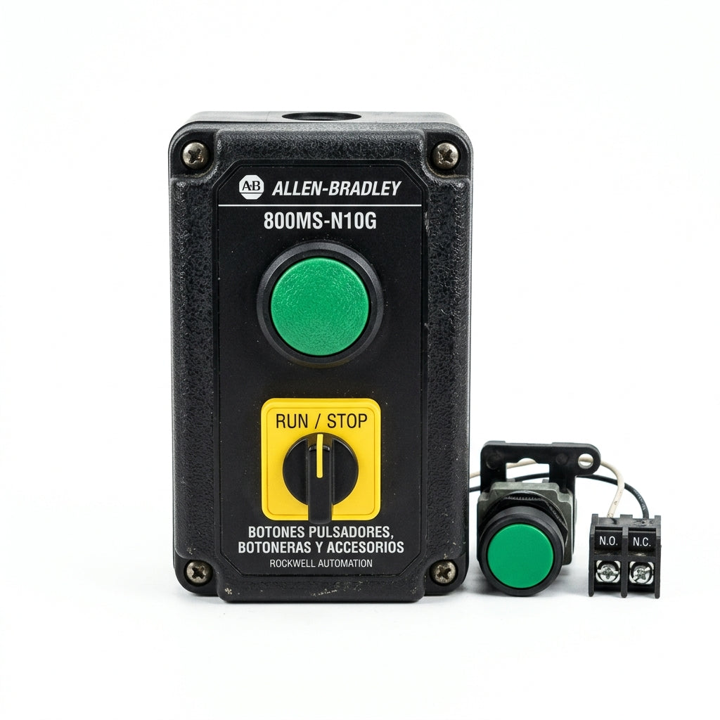 ALLEN-BRADLEY 800MS-N10G BOTONES PULSADORES BOTONERAS Y ACCESORIOS