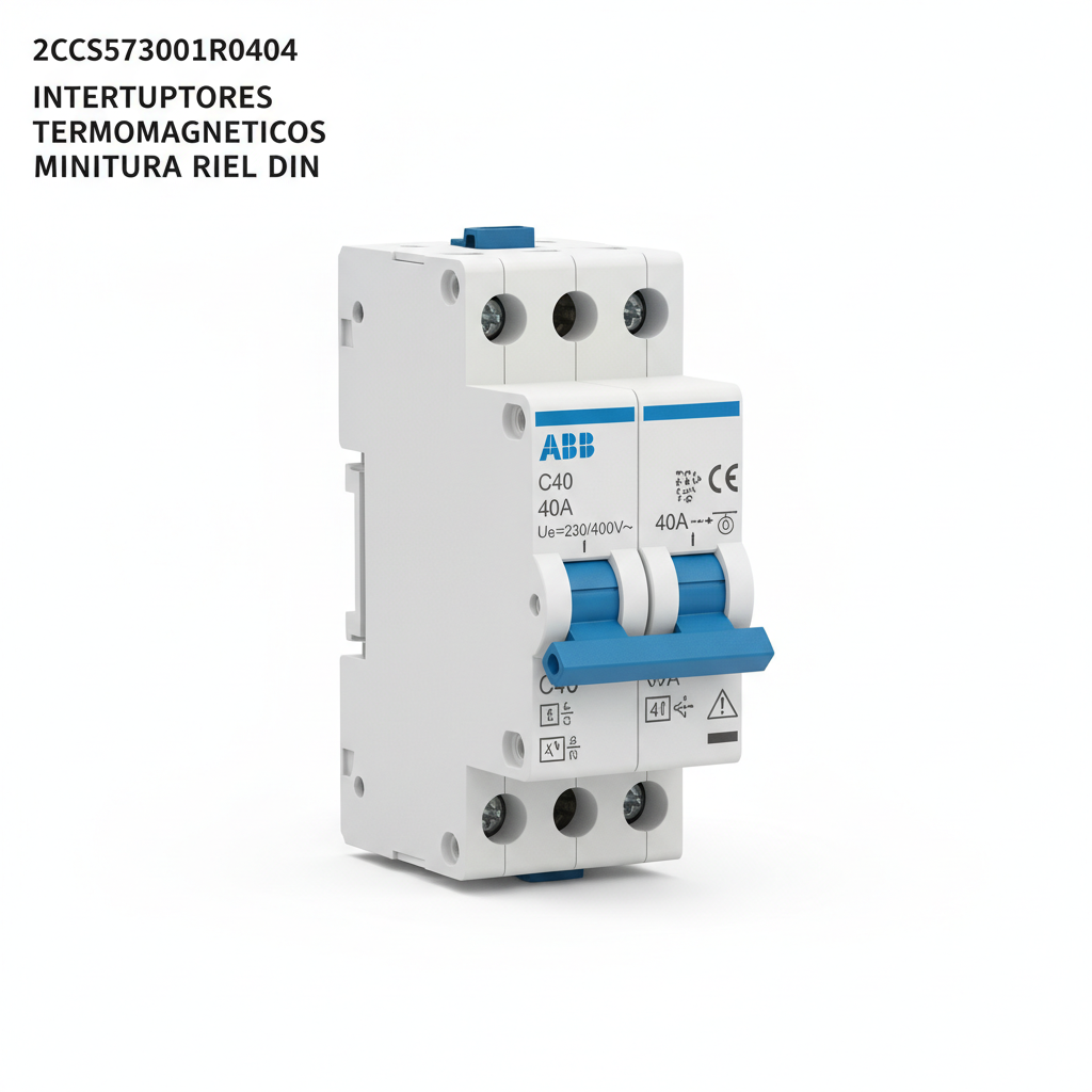 ABB 2CCS573001R0404 INTERRUPTORES TERMOMAGNETICOS MINIATURA RIEL DIN