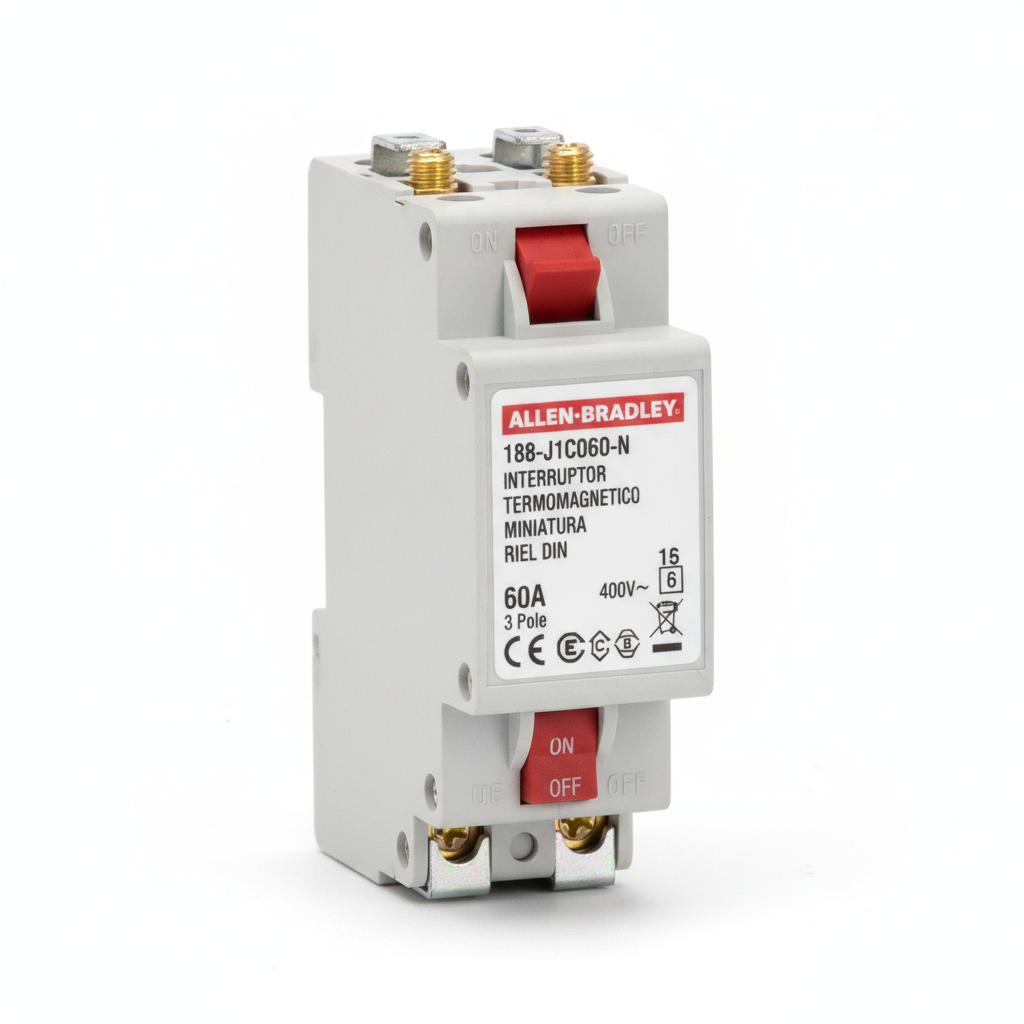 ALLEN-BRADLEY 188-J1C060-N INTERRUPTORES TERMOMAGNETICOS MINIATURA RIEL DIN