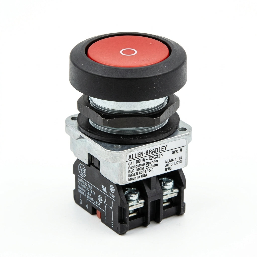 ALLEN-BRADLEY 800A-C2GX24 BOTONES PULSADORES BOTONERAS Y ACCESORIOS