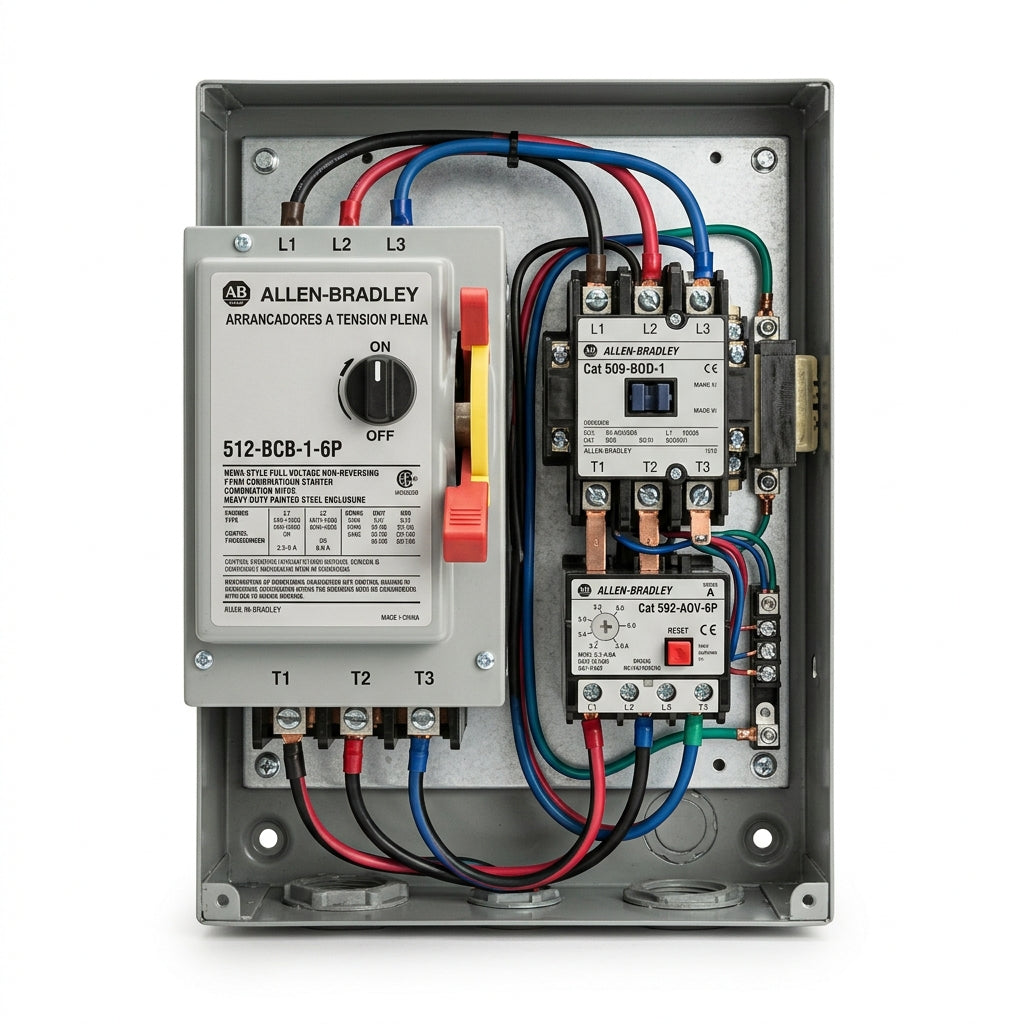 ALLEN-BRADLEY 512-BCB-1-6P ARRANCADORES A TENSION PLENA