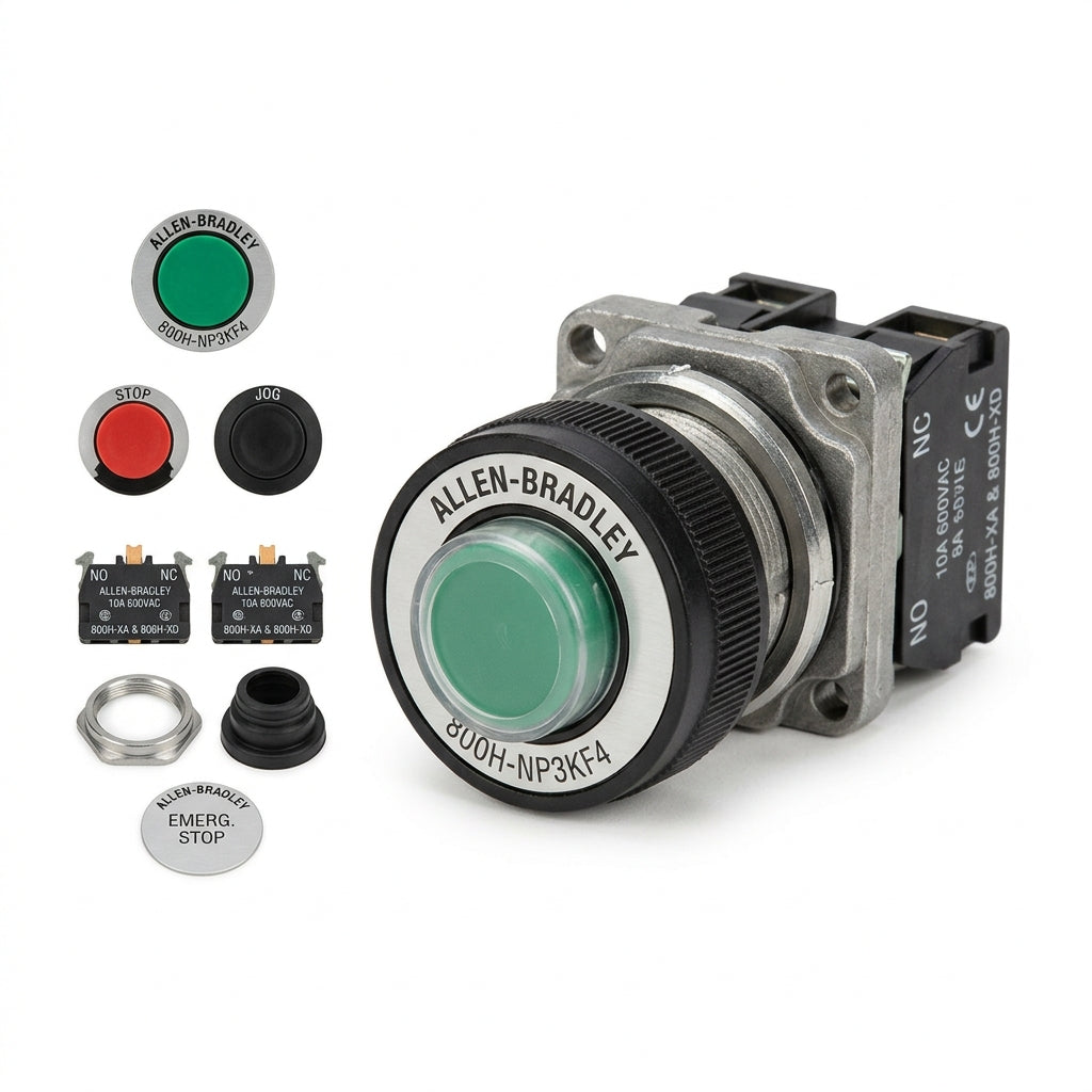 ALLEN-BRADLEY 800H-NP3KF4 BOTONES PULSADORES BOTONERAS Y ACCESORIOS