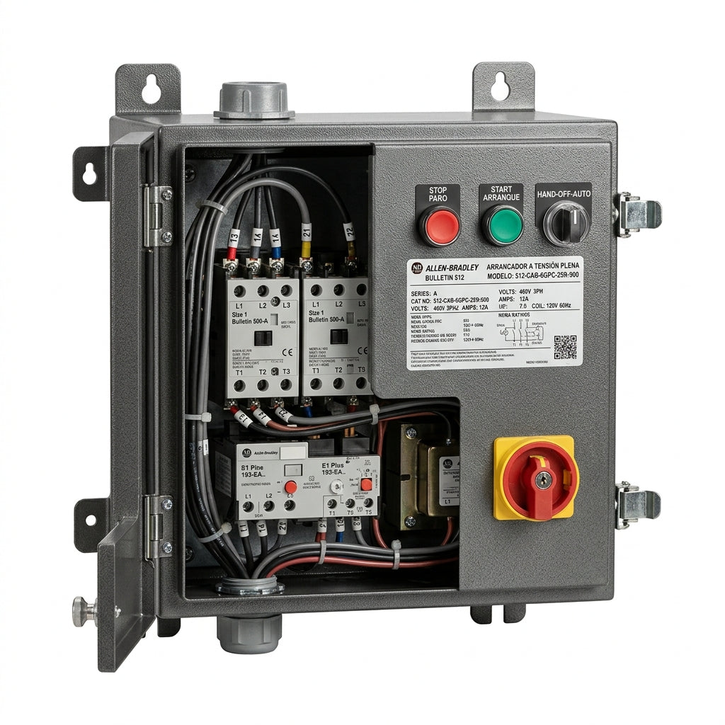 ALLEN-BRADLEY 512-CAB-6GPC-25R-900 ARRANCADORES A TENSION PLENA