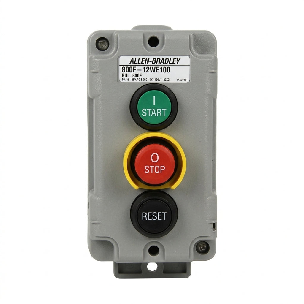 ALLEN-BRADLEY 800F-12WE100 BOTONES PULSADORES BOTONERAS