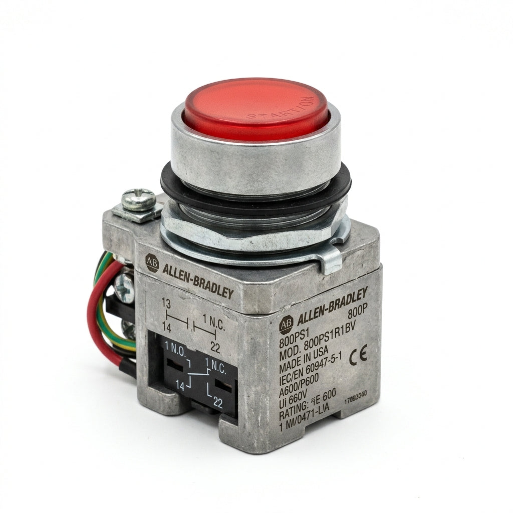 ALLEN-BRADLEY 800PS1R1BV BOTONES PULSADORES BOTONERAS Y ACCESORIOS