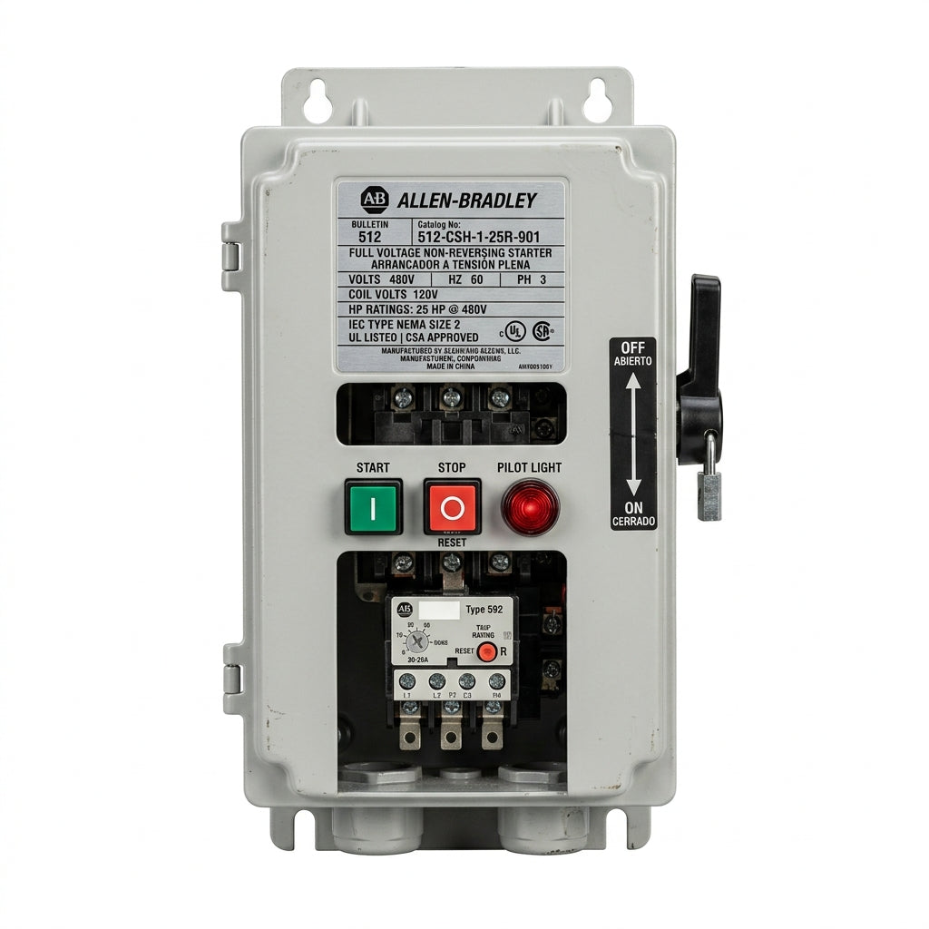 ALLEN-BRADLEY 512-CSH-1-25R-901 ARRANCADORES A TENSION PLENA