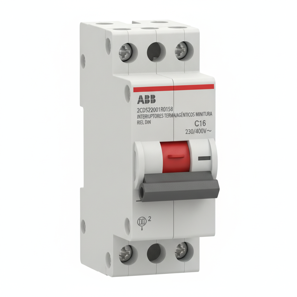 ABB 2CDS282001R0158 INTERRUPTORES TERMOMAGNETICOS MINIATURA RIEL DIN