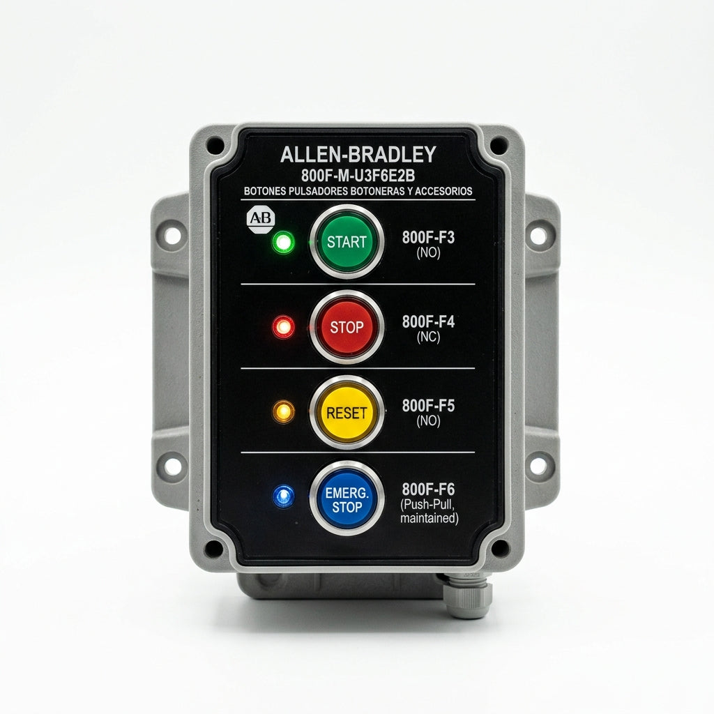 ALLEN-BRADLEY 800F-M-U3F6E2B BOTONES PULSADORES BOTONERAS Y ACCESORIOS