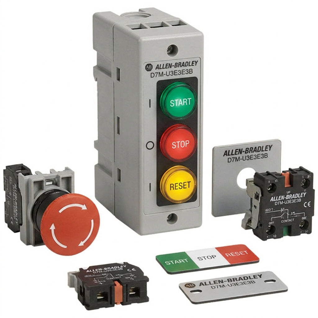 ALLEN-BRADLEY D7M-U3E3E3B BOTONES PULSADORES BOTONERAS Y ACCESORIOS