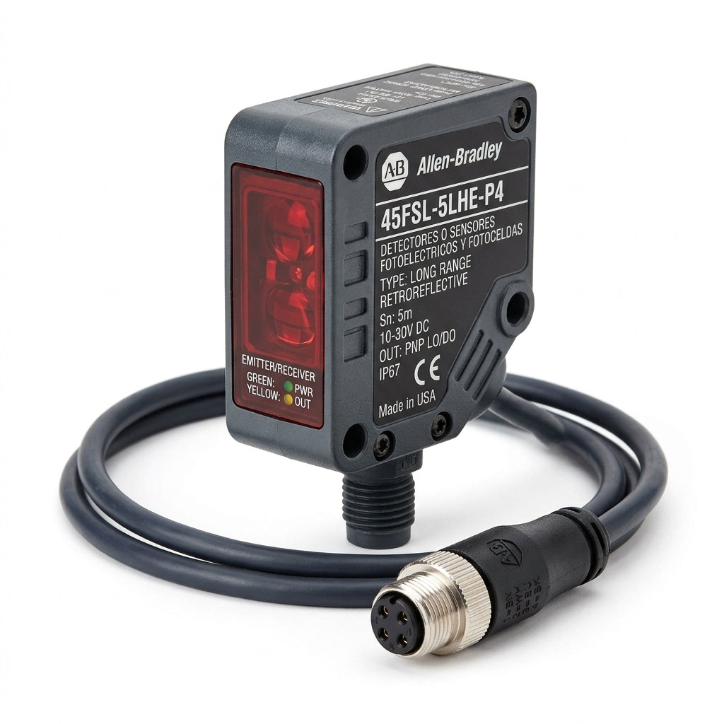 ALLEN-BRADLEY 45FSL-5LHE-P4 DETECTORES O SENSORES FOTOELECTRICOS Y FOTOCELDAS