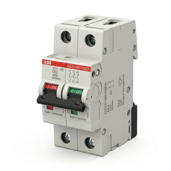 ABB 2CCS572001R0635 INTERRUPTORES TERMOMAGNETICOS MINIATURA RIEL DIN