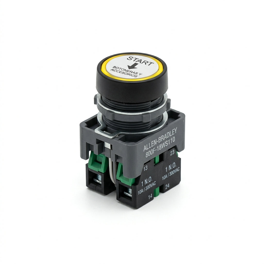 ALLEN-BRADLEY 800F-18WS110 BOTONES PULSADORES BOTONERAS Y ACCESORIOS