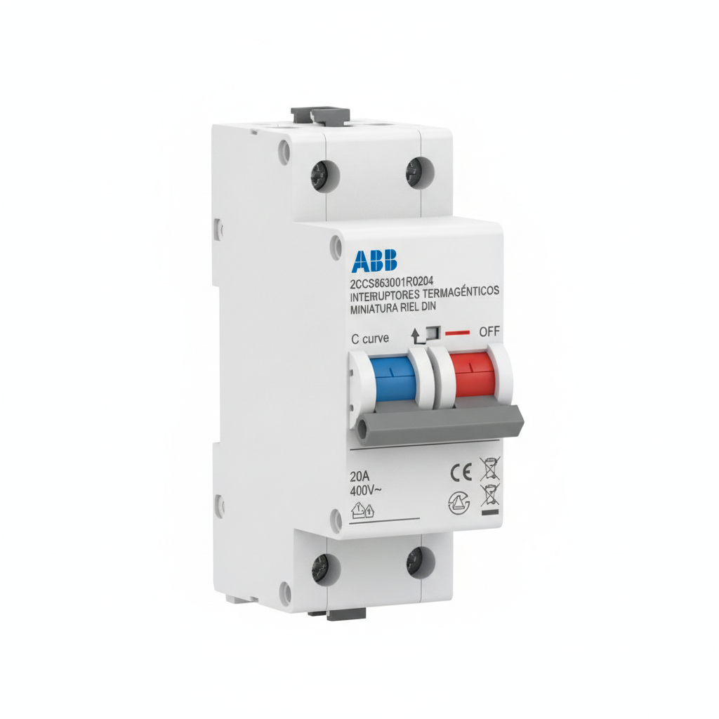 ABB 2CCS863001R0204 INTERRUPTORES TERMOMAGNETICOS MINIATURA RIEL DIN