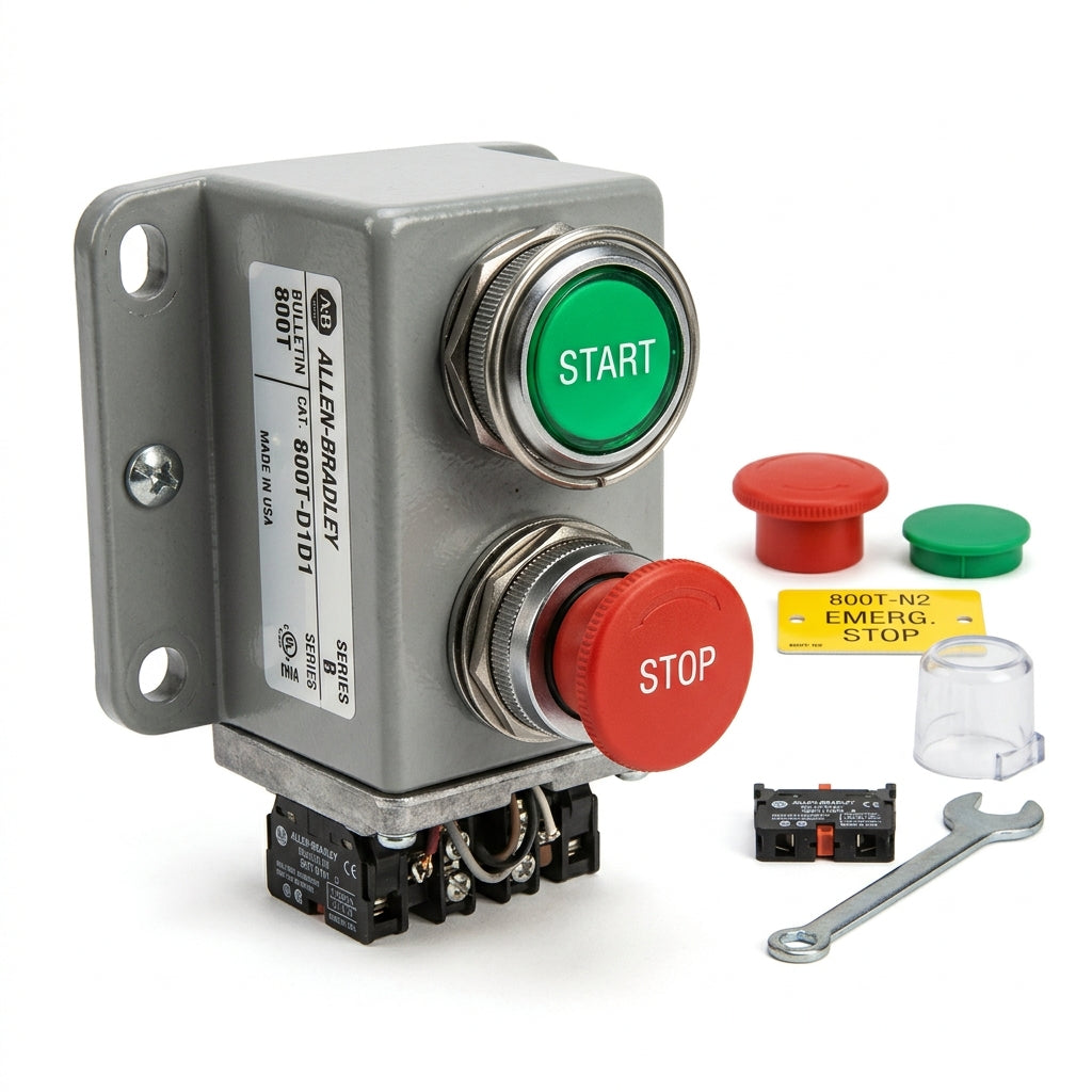 ALLEN-BRADLEY 800T-D1D1 BOTONES PULSADORES BOTONERAS Y ACCESORIOS