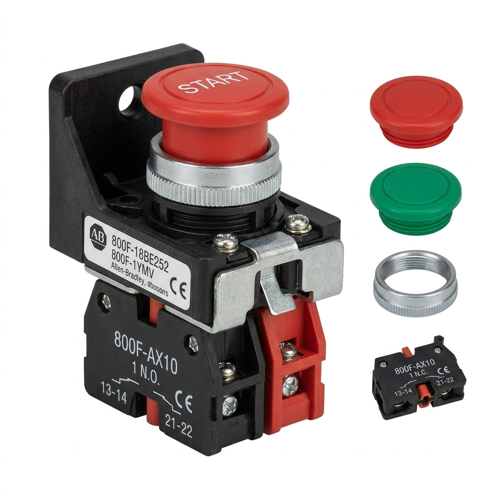 ALLEN-BRADLEY 800F-18BE252 BOTONES PULSADORES BOTONERAS Y ACCESORIOS