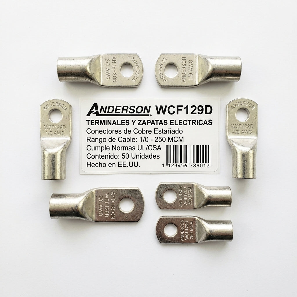 ANDERSON WCF129D TERMINALES Y ZAPATAS ELECTRICAS