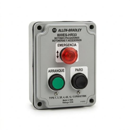 ALLEN-BRADLEY 800ES-HR33 BOTONES PULSADORES BOTONERAS Y ACCESORIOS