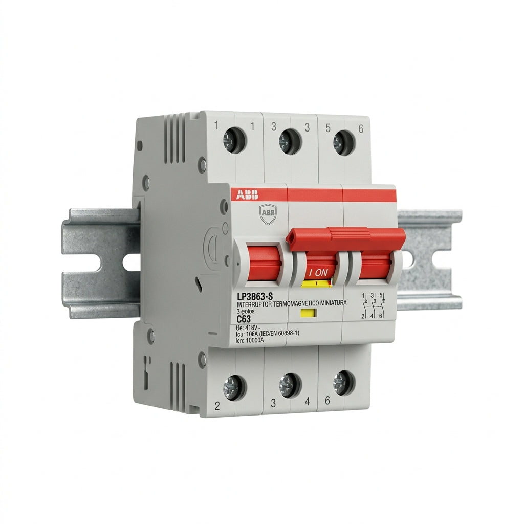 ABB LP3B63-S INTERRUPTORES TERMOMAGNETICOS MINIATURA RIEL DIN