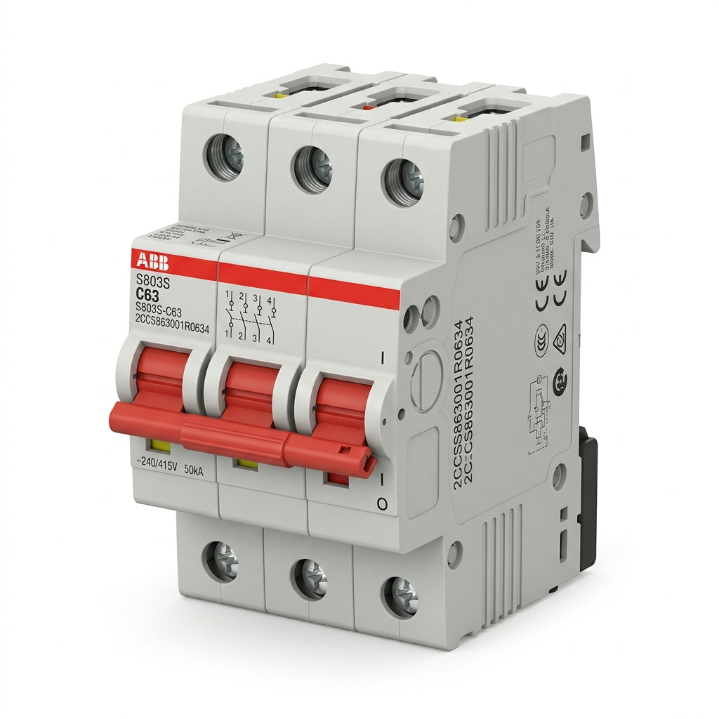 ABB 2CCS863001R0634 INTERRUPTORES TERMOMAGNETICOS MINIATURA RIEL DIN
