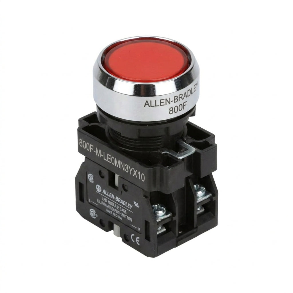 ALLEN-BRADLEY 800F-M-LE0MN3YX10 BOTONES PULSADORES BOTONERAS Y ACCESORIOS