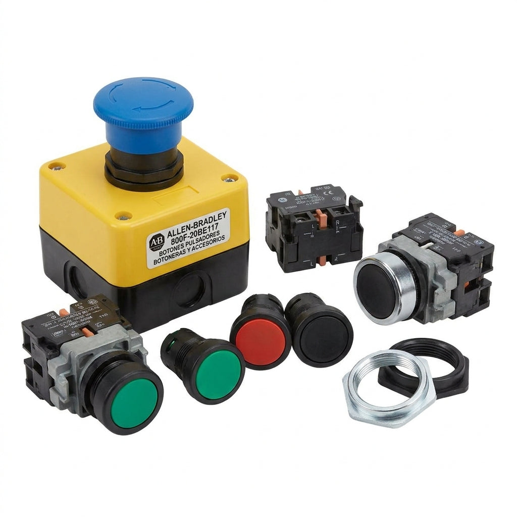 ALLEN-BRADLEY 800F-20BE117 BOTONES PULSADORES BOTONERAS Y ACCESORIOS