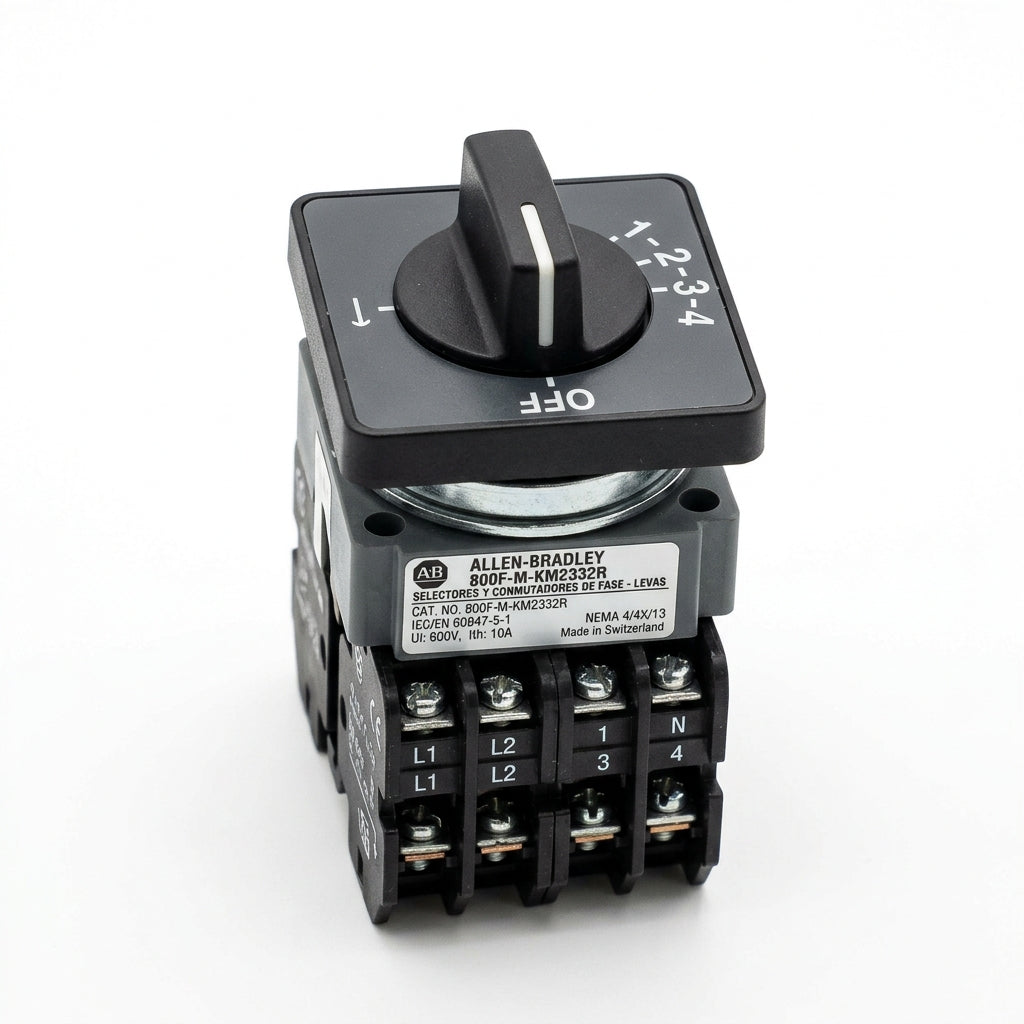 ALLEN-BRADLEY 800F-M-KM2332R SELECTORES Y CONMUTADORES DE FASE - LEVAS