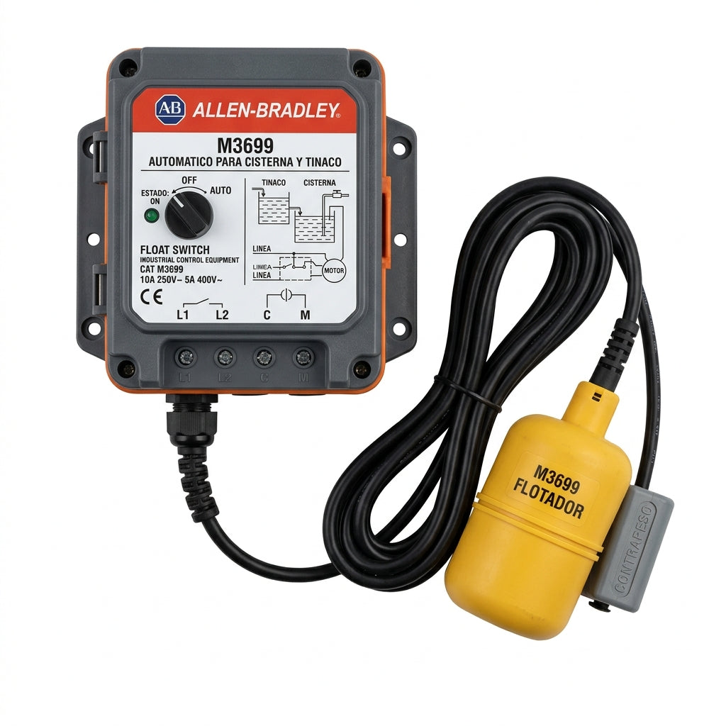 ALLEN-BRADLEY M3699 FLOTADORES Y AUTOMATICOS PARA CISTERNA Y TINACO