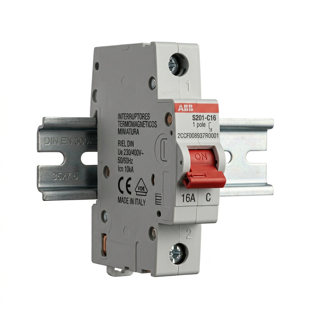 ABB 2CCF008937R0001 INTERRUPTORES TERMOMAGNETICOS MINIATURA RIEL DIN