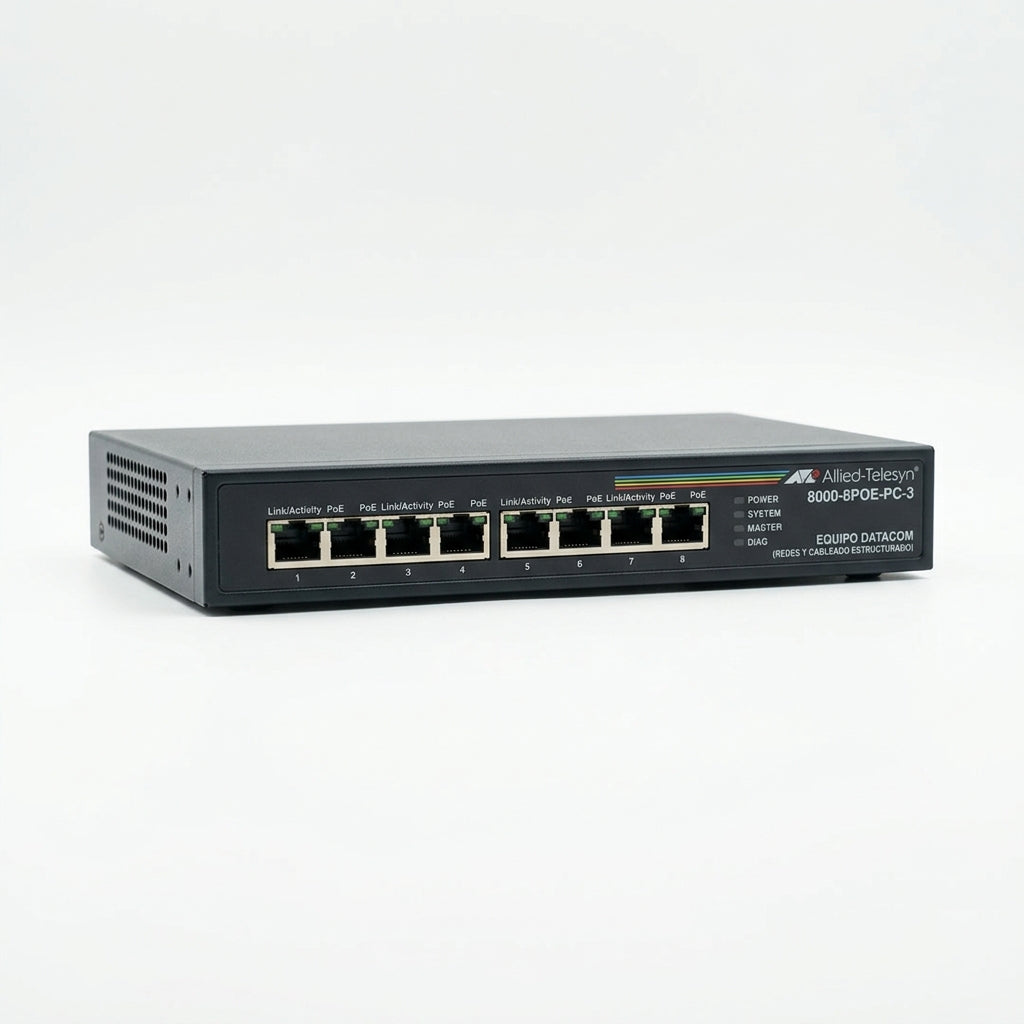 ALLIED-TELESYN 8000-8POE-PC-3 EQUIPO DATACOM (REDES Y CABLEADO ESTRUCTURADO)