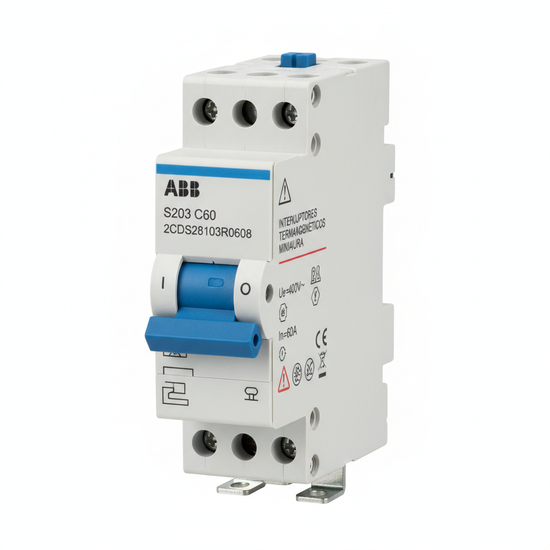 ABB 2CDS283103R0608 INTERRUPTORES TERMOMAGNETICOS MINIATURA RIEL DIN
