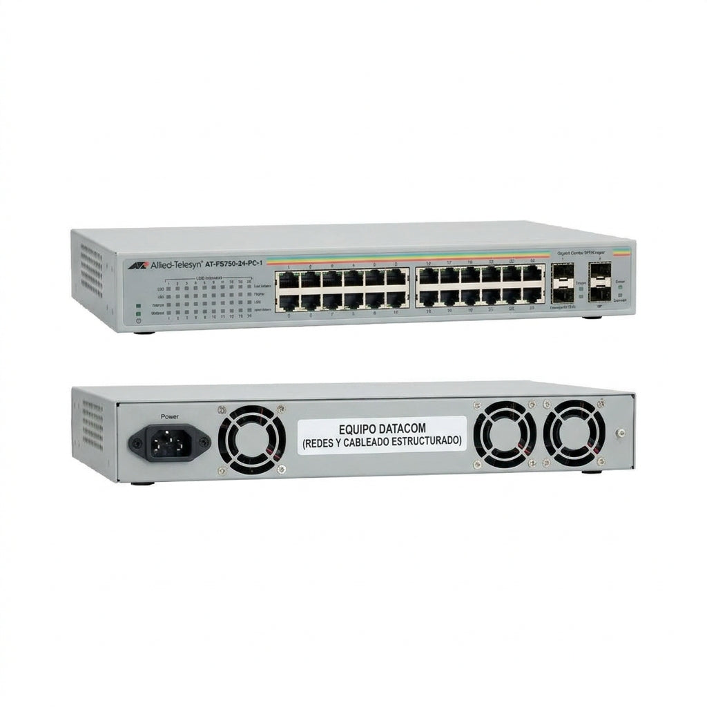 ALLIED-TELESYN AT-FS750-24-PC-1 EQUIPO DATACOM (REDES Y CABLEADO ESTRUCTURADO)