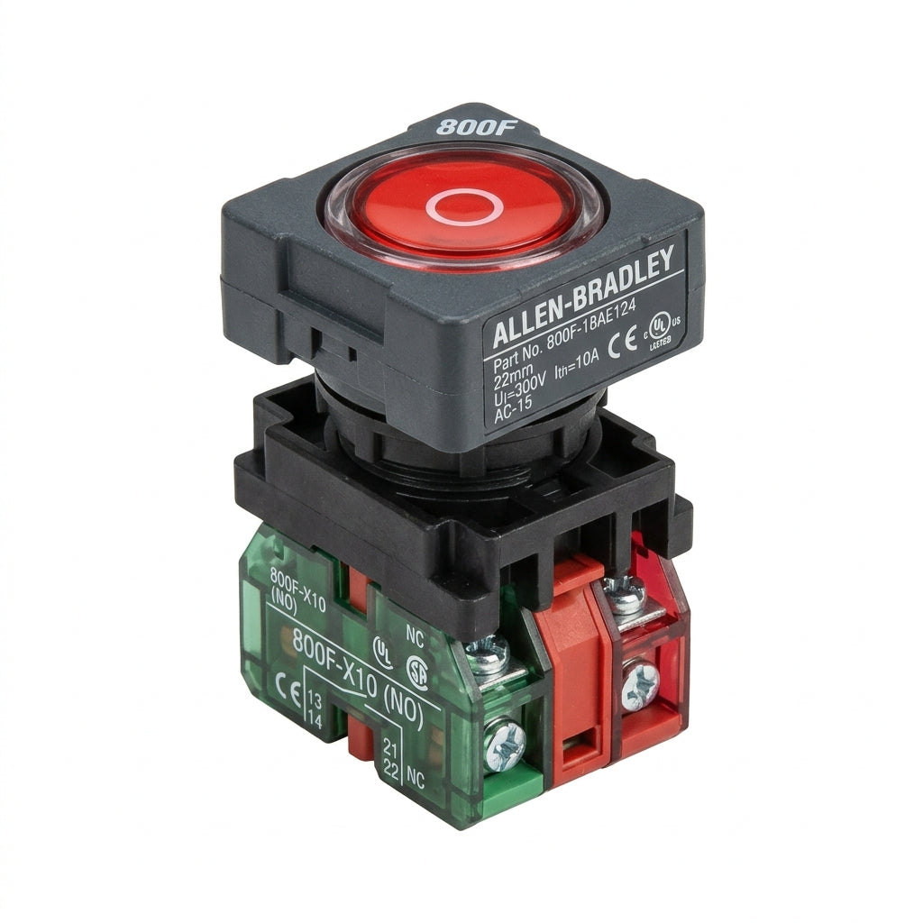 ALLEN-BRADLEY 800F-18AE124 BOTONES PULSADORES BOTONERAS Y ACCESORIOS