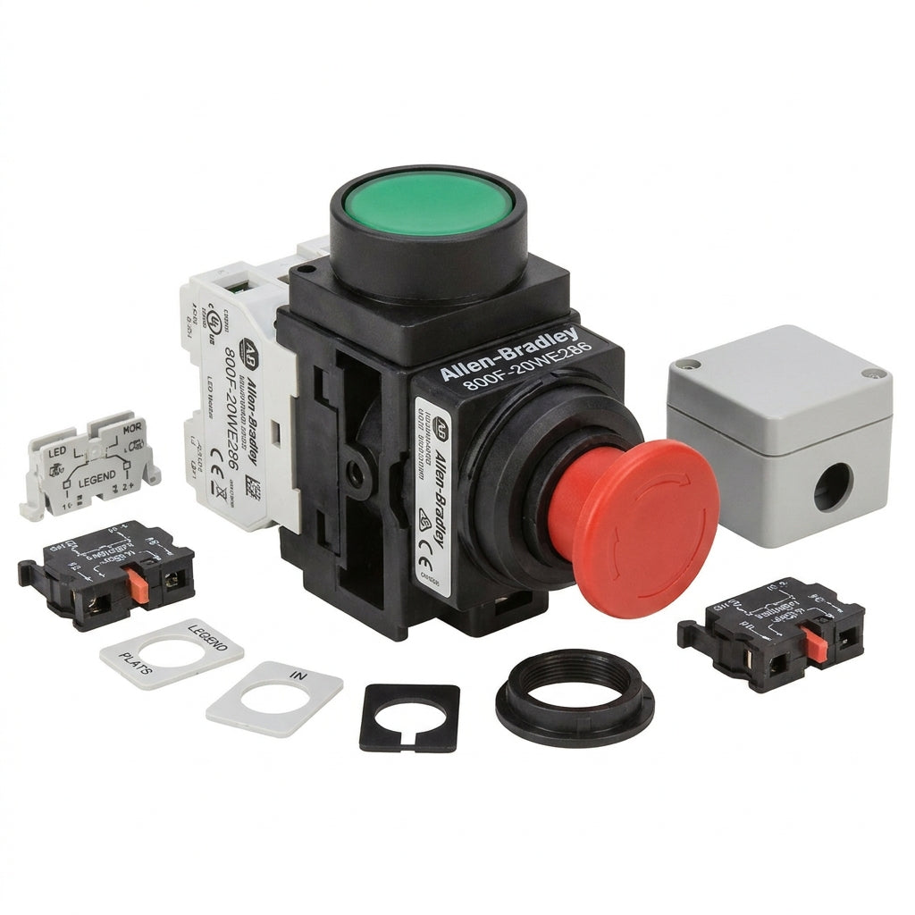ALLEN-BRADLEY 800F-20WE286 BOTONES PULSADORES BOTONERAS Y ACCESORIOS