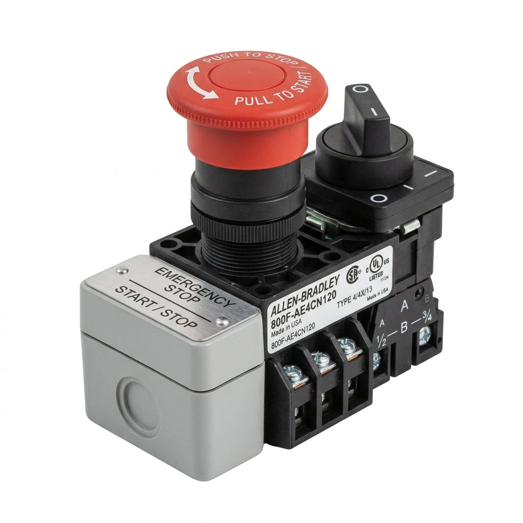 ALLEN-BRADLEY 800F-AE4CN120 BOTONES PULSADORES BOTONERAS Y ACCESORIOS