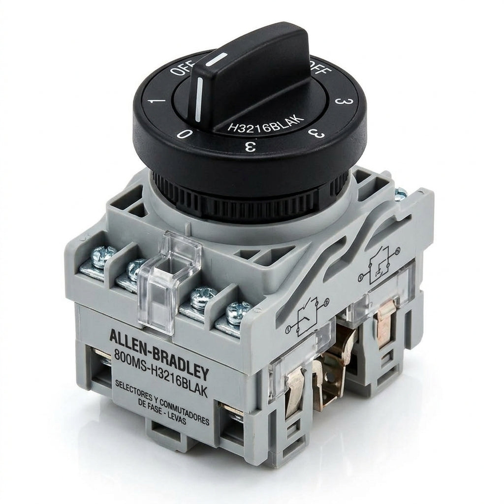ALLEN-BRADLEY 800MS-H3216BLAK SELECTORES Y CONMUTADORES DE FASE - LEVAS