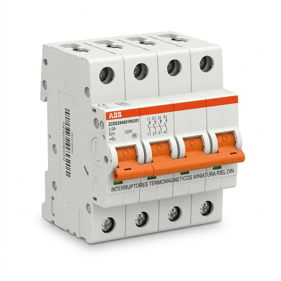 ABB 2CDS284001R0201 INTERRUPTORES TERMOMAGNETICOS MINIATURA RIEL DIN