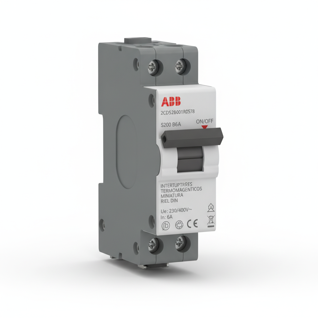 ABB 2CDS284001R0578 INTERRUPTORES TERMOMAGNETICOS MINIATURA RIEL DIN