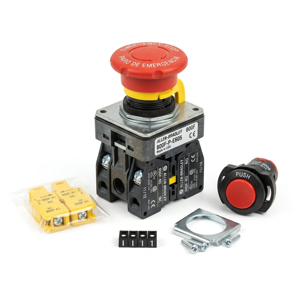 ALLEN-BRADLEY 800F-P-E605 BOTONES PULSADORES BOTONERAS Y ACCESORIOS