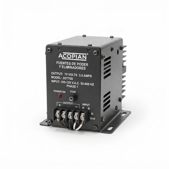 ACOPIAN 3GT70D FUENTES DE PODER Y ELIMINADORES